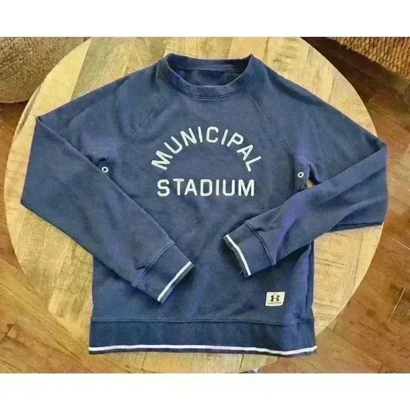 Under Armour "Municipal Stadium" Crew Neck Sweatshirt Size Small - Picture 5 of 7